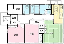 パークサイドハウス 1階3SKの間取り