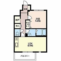 間取図画像 1LDK