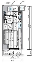 メインステージ滝野川グレイス 13階1Kの間取り