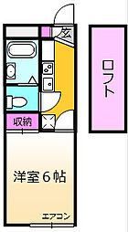 間取図画像 1K