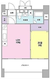 ロネスタＲ文京護国寺 10階1LDKの間取り