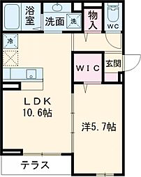Asset-Court曙町 3階1LDKの間取り