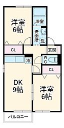 間取図画像 2DK
