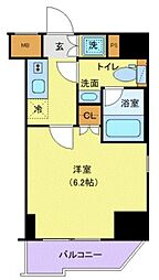 PREMIUM　CUBE大森本町 6階1Kの間取り