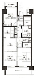 ハイランド磯子I 7階3LDKの間取り