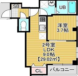 ｌｉｌａｃ 4階1LDKの間取り