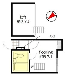 ＣＬＡＳＳＥＡI 1階ワンルームの間取り