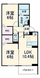 間取図画像 2LDK