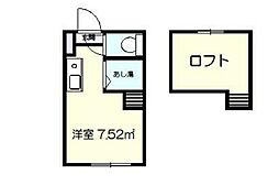 アーバンプレイス東高円寺V 2階ワンルームの間取り