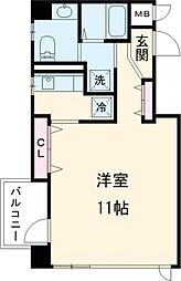 ＯＥビル 7階1Kの間取り