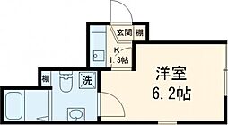 メゾンド・アヴェニール亀有 3階1Kの間取り