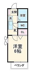 間取図画像 1K
