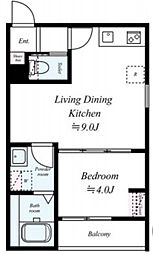GRADUS八千代台III 301 3階1LDKの間取り