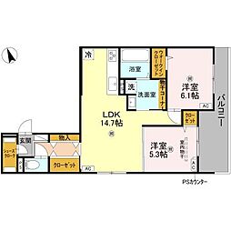 間取図画像 2LDK