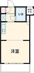 トップ明大前第3 5階ワンルームの間取り