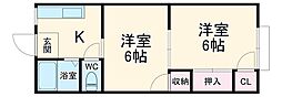 間取図画像 2K