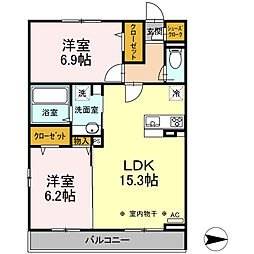 間取図画像 2LDK