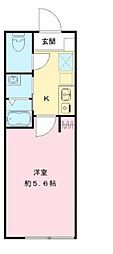 THE　ROOM’S中野本町 2階1Kの間取り