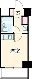 ダイアパレスステーションプラザお花茶屋 5階ワンルームの間取り