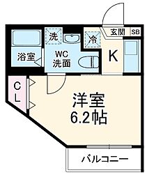 ＳＲ北習志野 1階1Kの間取り