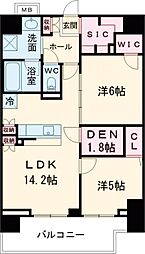 LUXENA八王子寺町 12階2SLDKの間取り