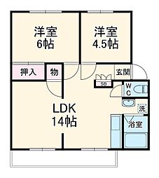 間取図画像 2LDK