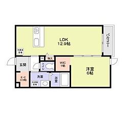 中野区野方4丁目計画 3階1LDKの間取り