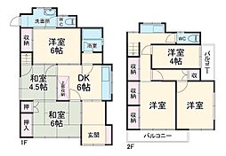 朝霞市栄町2丁目戸建 1階6DKの間取り