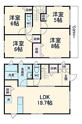 クレイドルガーデン坂戸緑町第1 1階3SLDKの間取り