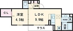 Asset-Court調布ヶ丘 1階1LDKの間取り