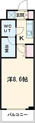 スパシエスタイル練馬春日町 3階1Kの間取り
