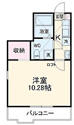 Ｃｏｎｆｉｔｕｒｅ公郷町 1階1Kの間取り