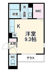 One’s (ワンズ) 1階ワンルームの間取り