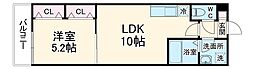 (仮称)ジーメゾン春日部大場 3階1LDKの間取り