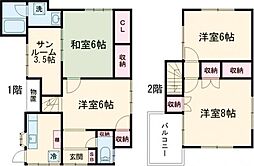 和泉戸建 1階4Kの間取り