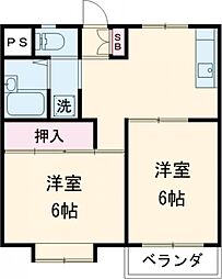 ＫＥＩＴＷＯマンション 2階2DKの間取り