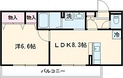都営浅草線 馬込駅 徒歩4分の賃貸アパート 1階1LDKの間取り
