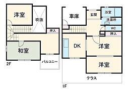 吹上団地 1階4DKの間取り