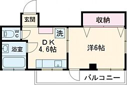 Ｒ−ＳＴＹＬＥ武蔵境 3階1DKの間取り