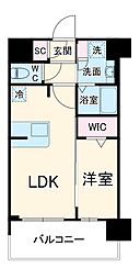 プレサンス東淀川駅前プローシェ 10階1LDKの間取り