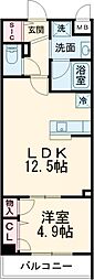 Ｎｏｂｌｅ　Ｍａｉｓｏｎ 1階1LDKの間取り