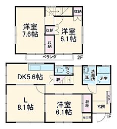 リブレス村田町戸建1 1階3LDKの間取り