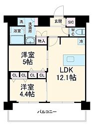 プレサンス京橋ＧＲＥＥＮ　ＹＡＲＤアルミラ 7階