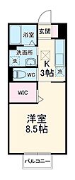 間取図画像 1K