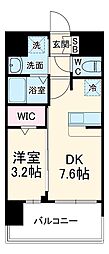 プレサンス東淀川駅前プローシェ 8階1DKの間取り