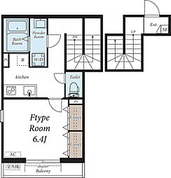 リブリ・Ｏ&Ｙ 2階1Kの間取り