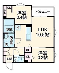 間取図画像 2LDK