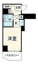 ライオンズマンション横浜大通り公園第三 2階1Kの間取り