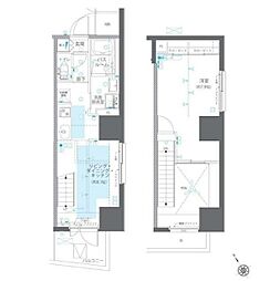 ZOOM川崎EAST 14階1LDKの間取り