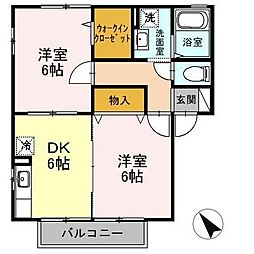 間取図画像 2DK